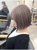 ミルクティーグレージュ×ボブ【野上翔平】