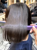 縮毛矯正 髪質改善 ボブ 切りっぱなしボブ 艶ボブ