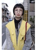 メンズライクのファッションにも合う ミニマムなBOBスタイル