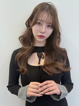 ユーフォリア 新宿通り(Euphoria) くびレイヤーエモージュアッシュブラウン韓国スタイル