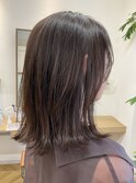 レイヤー外ハネボブ×透明感カラー