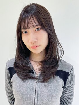 アイティー バイ アルバム 中野店(IT by ALBUM) 似合わせカットフェイスフレーミングメルティカラー_ba500172