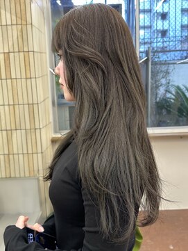 パークレーン アイス イヴェン(park lane ICI yeven) ブリーチなし オリーブグレージュ くすみカラー レイヤー/momoka