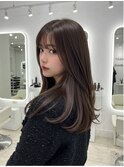 美髪/ワイドバング/レイヤーカット/くすみベージュ/新小岩駅