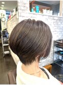 カットカラー白髪染め白髪ぼかしハイライトメッシュリタッチ八軒