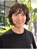 大人ショートボブ前下がりショートボブ前下がりボブひし形ボブ