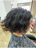 ツイストスパイラルパーマ/無造作ヘア/メンズスタイル/40代50代