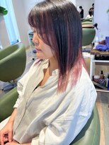 ヘアースパリゾート リアン 燕三条店(Lien)&nbsp;インナーカラー_アンブレラカラー_シアーピンク