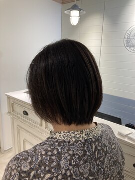 シェノン 赤羽店(CHAINON) 丸みショートスタイル艶髪ストレートパーマ赤羽ショートがうまい