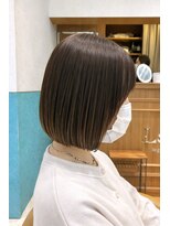 ロンド レグリーズ 立川(Lond leglise) ミニボブレイヤー/レイヤーカット/ダークアッシュ/顔周り/立川