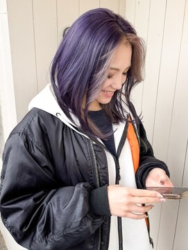 アムレヘアーエタ(amule hair eta) 【amule hair eta】フェイスフレーミング/パープル/30代/40代