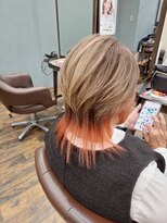 ラプチャー(RAPTURE)&nbsp;くびれウルフ、インナーカラーオレンジ