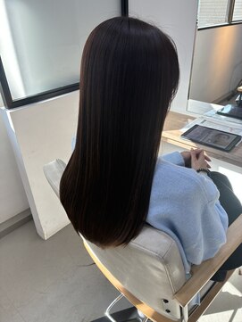 ヘアーアートシフォン 池袋西口店(Hair art chiffon) ミルクティーブランド/ワンホンレイヤー/丸型/髪質改善/白髪染め