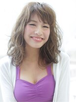 モードケイズ 本厚木(MODE K's)&nbsp;【MODE K's厚木】透け感ラフウェーブ×グレージュ [厚木/本厚木]