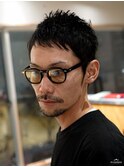 ベリーショート大人男子ピンパーマ