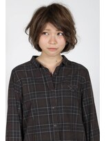 ヘアーガーデン ハニワ(Hair Garden 葉庭)&nbsp;ダークアッシュショートボブ