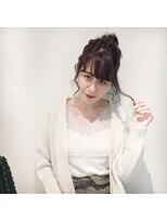 ハンモックヘアーサロン ココナ(Hammock Hair Salon COCONA) チャコールグレー×ルーズアレンジ