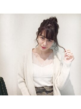 ハンモックヘアーサロン ココナ(Hammock Hair Salon COCONA) チャコールグレー×ルーズアレンジ