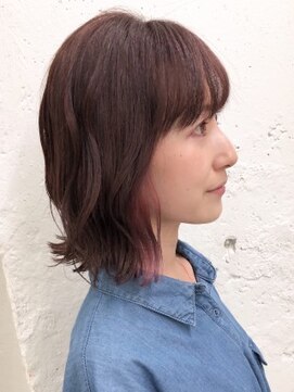 ブルーフェーセス 表参道(blue faces) 『blue faces』インナーカラーラベンダーピンク