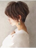 【絶壁解消】くびれマッシュショート×イルミナショコラベージュ