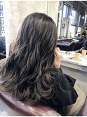 細めハイライト☆アッシュグレーベージュ