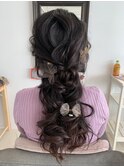 愛され編み込みアレンジ ハーフアップ 女子ウケ 大人可愛い
