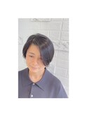 グラデーションショートボブ