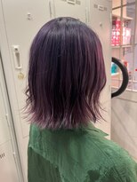 ナンバー ユアイロ 川崎(N° uairo) ワンレンボブ前下がりショート内巻きワンカール鎖骨ミディアム