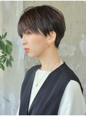 前髪長めショート／大人ショート／表参道／30代40代