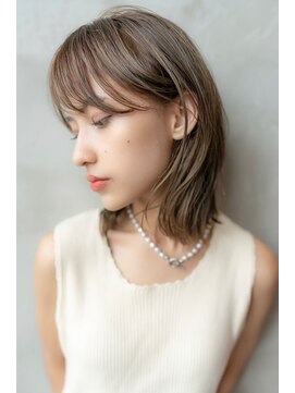 オースティン 調布アミックス(AUSTIN) 大人かわいい前髪セシルカットココアブラウンフリンジウェーブ