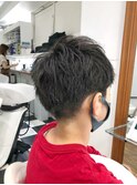 MEN'S HAIR &nbsp;センターパート　ツイストスパイラル　韓国マッシュ