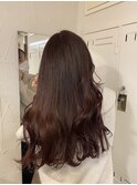 韓国風style レッドブラウン