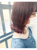 10代20代人気◎ブリーチなしピンクブラウン/韓国風くびれヘア