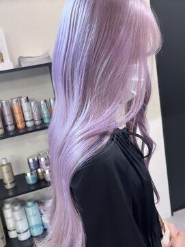 ペレ 栄店(PELE) K17_ホワイトラベンダー ブリーチ3回~