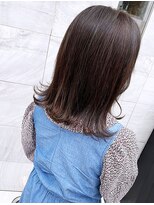 ブランシェ(branche) 切りっぱなし/ミディアムヘア/カーキベージュ