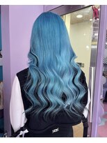 ヘアサロン トミー(Hair salon TOMMY) 水色カラー