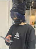 10代.20代.30代サブカル/ネイビー/ショートウルフ