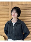ボブ/ミニボブ/顔周りレイヤーカット/ショートボブ/外はねボブ