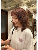 ラレイ ハラジュク(Lalei harajuku)&nbsp;＊ミディアムウルフ×スパイラルパーマ/ウェーブパーマ