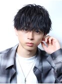メンズマッシュソフトツイストスパイラルパーマ