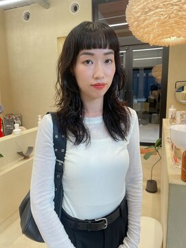 スニュウ(snuw) 【snuw mina】パーマヘア/ミディアムパーマ/オン眉