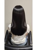 セミロング×髪質改善カラー