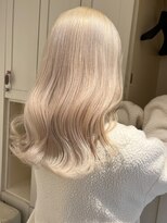 ベレーザ 渋谷(BELEZA) 11211ミルクティーベージュ韓国風巻きホワイトブロンドロング