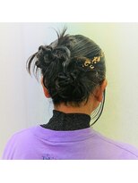 横濱ハイカラ美容院(haikara美容院) ライブヘアセット　カチモリ　金箔