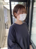ハピネス 河原町店(Happiness) 前髪ありショート　ブラウンカラー　京都美容室　進詩織