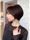 ショートカットショートヘアコンパクトショートボブ丸みショート