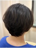 癖を活かせるショートボブ   アッシュ