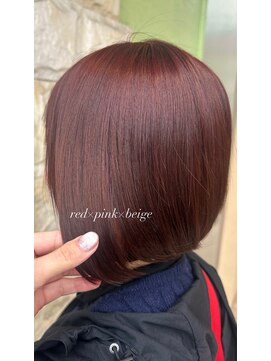 カランエノエル(Calin et Noel) レッド×ピンク×ベージュカラー