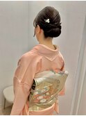 訪問着着付けとヘアメイ♪