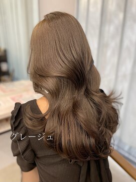 フォンズ(FONS) 透明感グレージュカラー/韓国くびれヘア/赤味なし艶カラー/学割